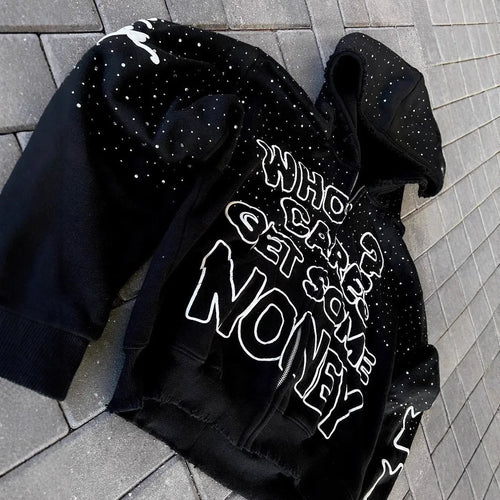 Chaqueta de moda con capucha y cremallera BloqModes